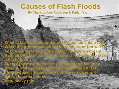 A flash flood is flooding that begins within 6 hours, and often within 3 hours, of heavy rainfall (or other cause). Flash Floods