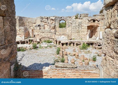 The Hadrianic Baths Of Aphrodisias Turkey Stock Image Image Of Aydin