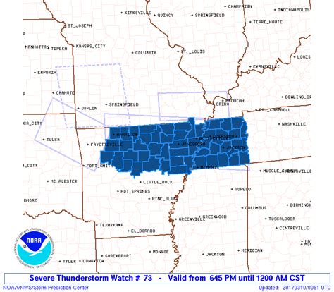 Sva) is a severe weather watch product issued by regional offices of weather forecasting agencies throughout the world when meteorological conditions. Storm Prediction Center Severe Thunderstorm Watch 73