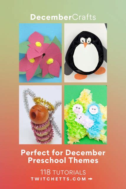 198 Fun December Crafts For Preschoolers To Make Twitchetts