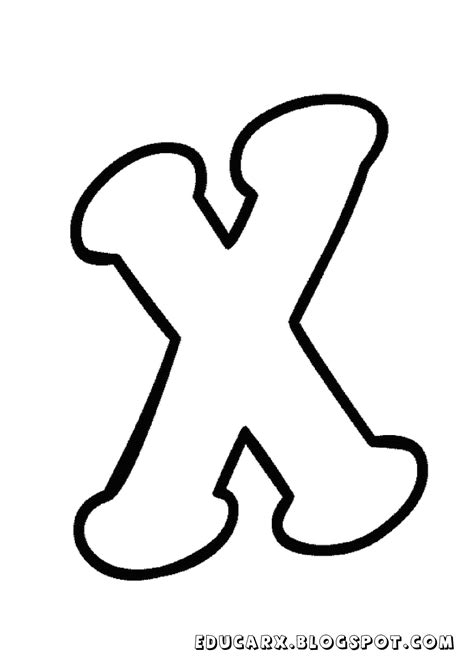 Molde Da Letra Minuscula X Lowercase Alphabet Abc Alphabet Monogram