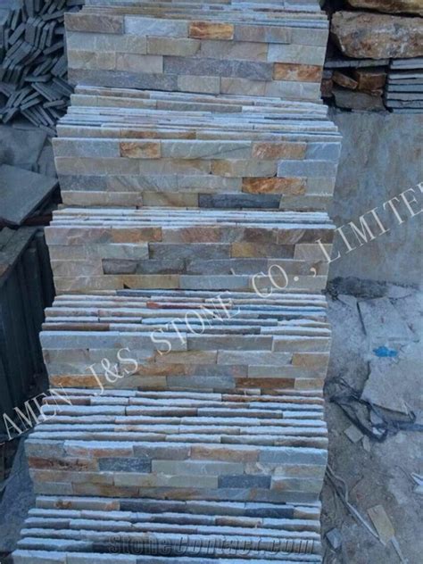 Stacked Stonechina Multicolor Slate Natural Slate Cultured Stone