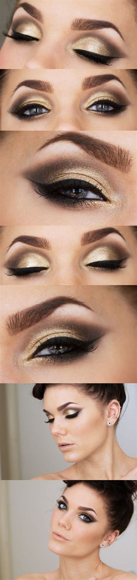 Gold And Black Smokey Eye Tutorials Best Gold And Black