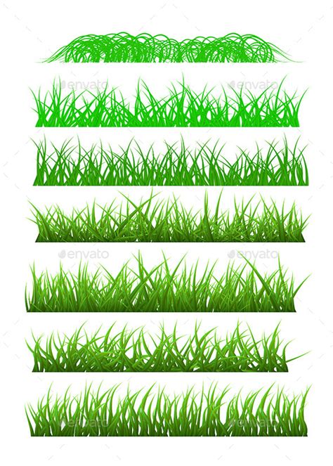 Vector Grass Set By Robisklp Graphicriver