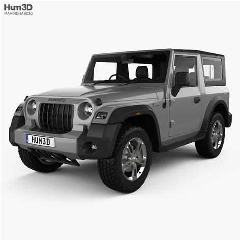 3d model of mahindra thar 2020 available for download in fbx obj 3ds c4d and other file
