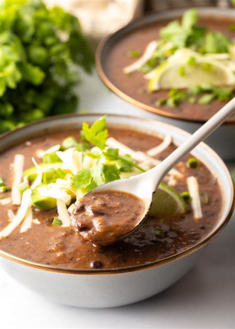 Slow Cooker Black Bean Soup Recipe A Spicy Perspective