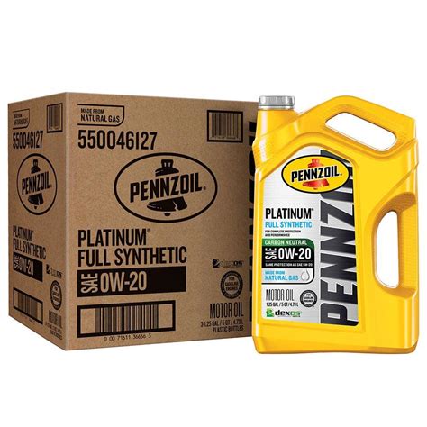 Pennzoil Platinum Sae 0w 20 Full Synthetic Motor Oil 5qt 3 Pack