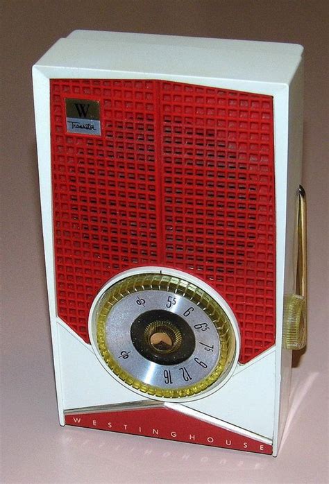 Vintage Westinghouse 5 Transistor Radio Model H 656p5 White And Red