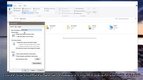 Windows 10 Tips And Tricks How To Remove Quick Access From File