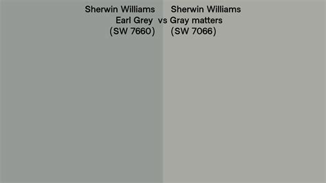 Sherwin Williams Earl Grey Vs Gray Matters Side By Side Comparison