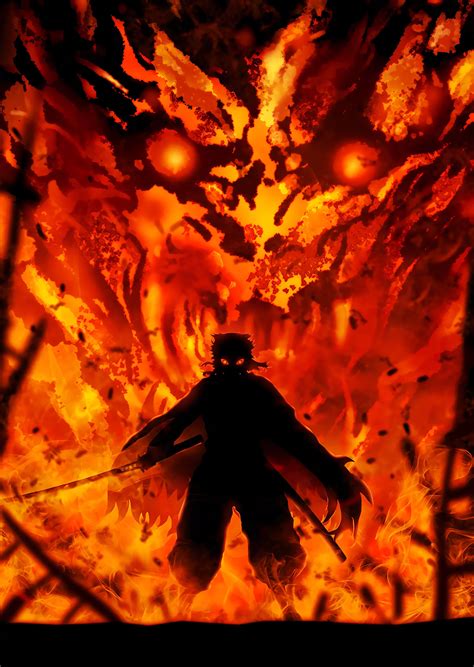 Demon Slayer Wallpaper Fire Anime Wallpaper Hd