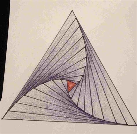 Triangle Illusion Drawing At Explore Collection Of