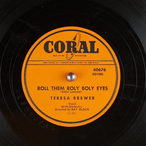 Roll Them Roly Boly Eyes Teresa Brewer Free Download Borrow And