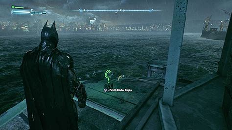 There are a total of 10 riddles located on miagani island and they can be found in the following locations Riddler trophies on Miagani Island (20-38) | Collectibles - Miagani Island - Batman: Arkham ...
