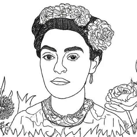 Desenhos De Frida Kahlo Para Imprimir E Colorir