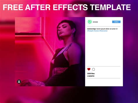Free After Effects Template: Instagram Promo by Motion Ridge on Dribbble