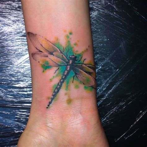 Share 74 Green Dragonfly Tattoo Latest In Cdgdbentre