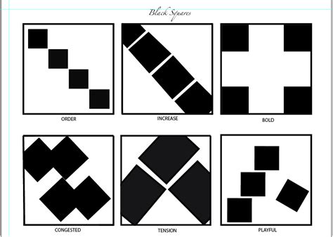 Marias Designs Four Black Squares