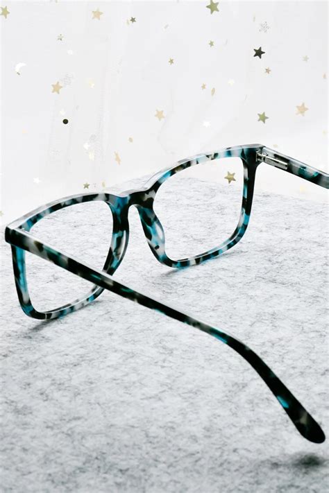Z1003 Rectangle Floral Eyeglasses Frames Leoptique