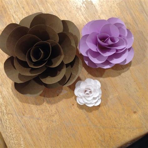 Cardstock Paper Flowers 5 Steps With Pictures Diy Cardstock Flowers