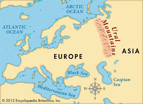 Europe Map Ural Mountains Secretmuseum