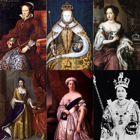 The Six Queens Of England Then Great Britain And The United Kingdom
