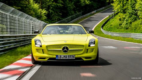 2014 Mercedes Benz Sls Amg Coupe Electric Drive Yellow At Nürburgring