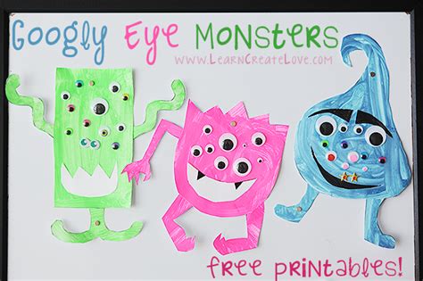 Googly Eye Monster Crafts