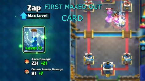 Zap Level 13 • Max Level Zap Spell • Clash Royale Gameplay Youtube