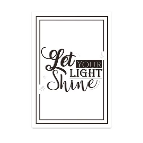 Poster Let Your Light Shine De Fernanda Nascimento Colab55