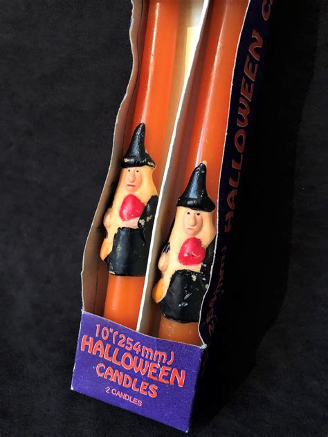 Vintage Halloween Candles Witch Etsy