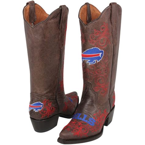 Snow is common on these battle grounds during the late important months of the nfl season. Buffalo Bills Womens Embroidered Cowboy Boots - Brown ...