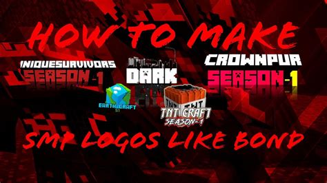 How To Make Smp Logos For Free And Easy Youtube