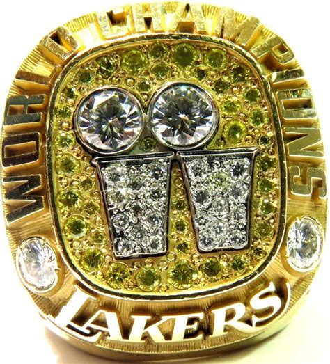 Shaquille Oneal 2001 Los Angeles Lakers Championship Diamond Gold Ring