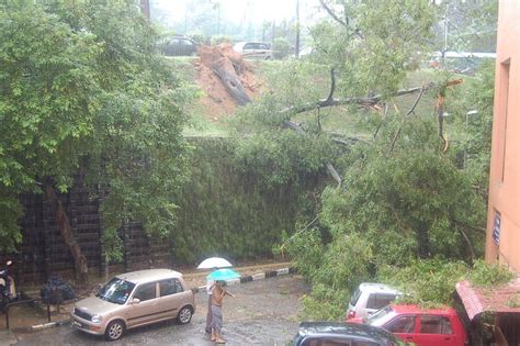 Anggota dbkl mengalihkan pokok besar yang tumbang berhadapan muzium negara menghempap sebuah kereta di jalan travers, kuala lumpur. Pokok Tumbang | Dramatic's Blog