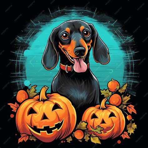 Premium AI Image | Happy Halloween Cute Dog Halloween Pumpkin Cartoon