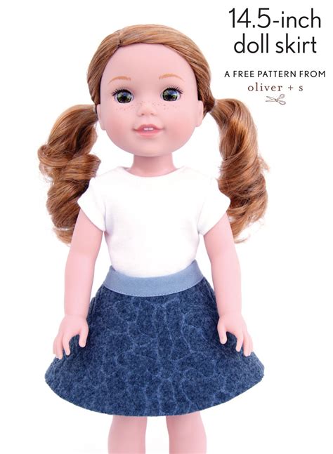 Find ideas by browsing through the free patterns. free pattern for 13- and 14.5-inch doll skirts | Doll ...