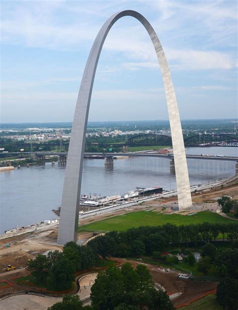 Arche Saint Louis Gateway Arch And Saint Louis Panoramic Skyline