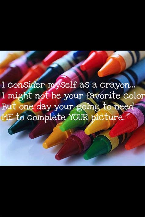 colorful crayons are lined up in rows with the words i consider myself as a crayon