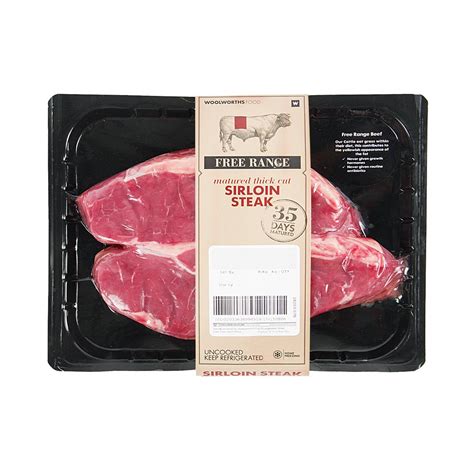 Free Range Mature Thick Cut Beef Sirloin Steak Avg 600 G Za