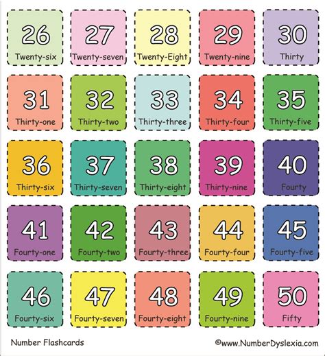 Number Flashcards 1 50 Printable Free Number Bingo For Numbers 1 30