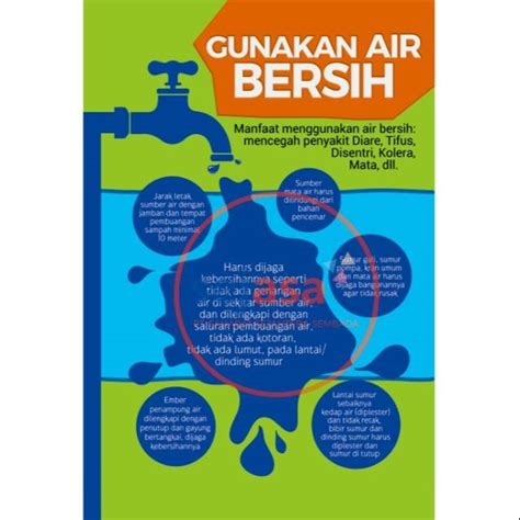 Poster 12 Indikator KS - Gunakan Air Bersih | Shopee Indonesia