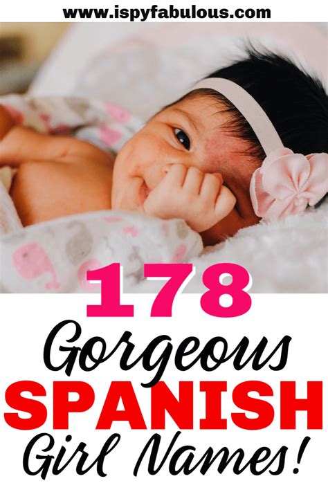 178 Special Spanish Girl Names For Your Beautiful Bebita I Spy Fabulous