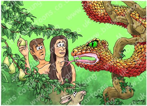 Bible Cartoons Genesis 03 The Fall Of Man Scene 02 Serpent