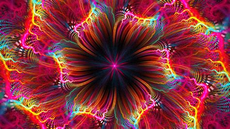 Colorful Fractal Flower Art Hd Abstract Wallpapers Hd Wallpapers Id 68122