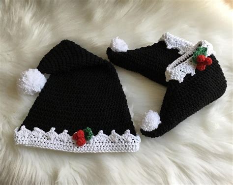 Elf Bootie And Hat Set N 336 Crochet Pattern By Turquoise Pattern In 2021