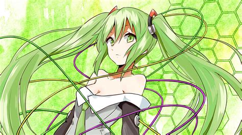 Fondos De Pantalla Dibujo Ilustración Anime Chicas Anime Verde