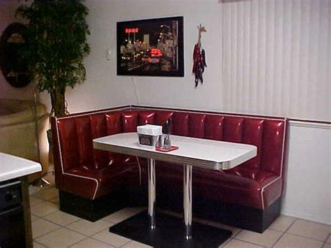 L Shaped Diner Booths Restaurant Diner Kitchen Home 1950s