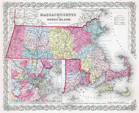 Maps Of Massachusetts Collection Of Maps Of Massachusetts State Usa