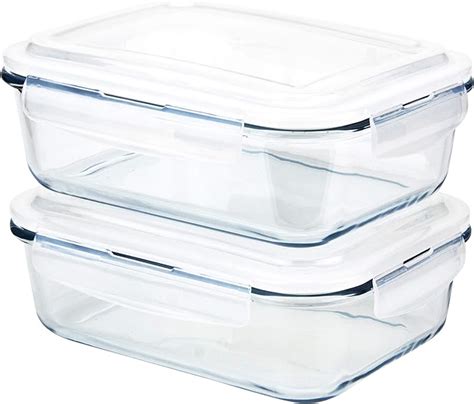 Grizzly Glass Food Storage Container Set Ovenproof Dish With Lids 2
